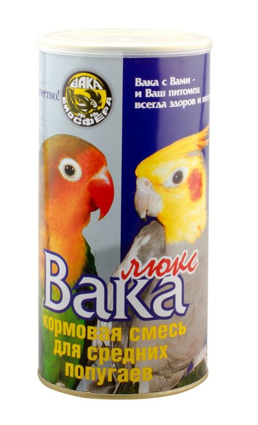 ВАКА Люкс Кормовая смесь для средних попугаев