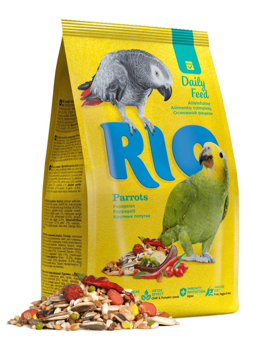 РИО RIO Корм для крупных попугаев Основной рацион