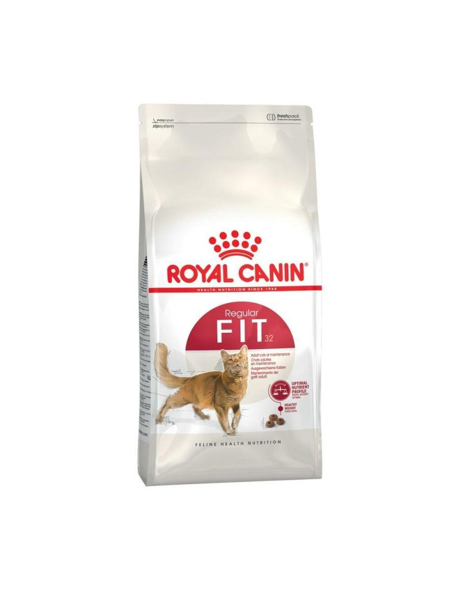 Royal Canin  Fit 32 Корм сухой сбалансированный для взрослых умеренно активных кошек от 1 года