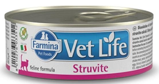 ФАРМИНА Vet Life Cat Struvite консервы для взрослых кошек для лечения и профилактики рецидивов струвитного уролитиаза