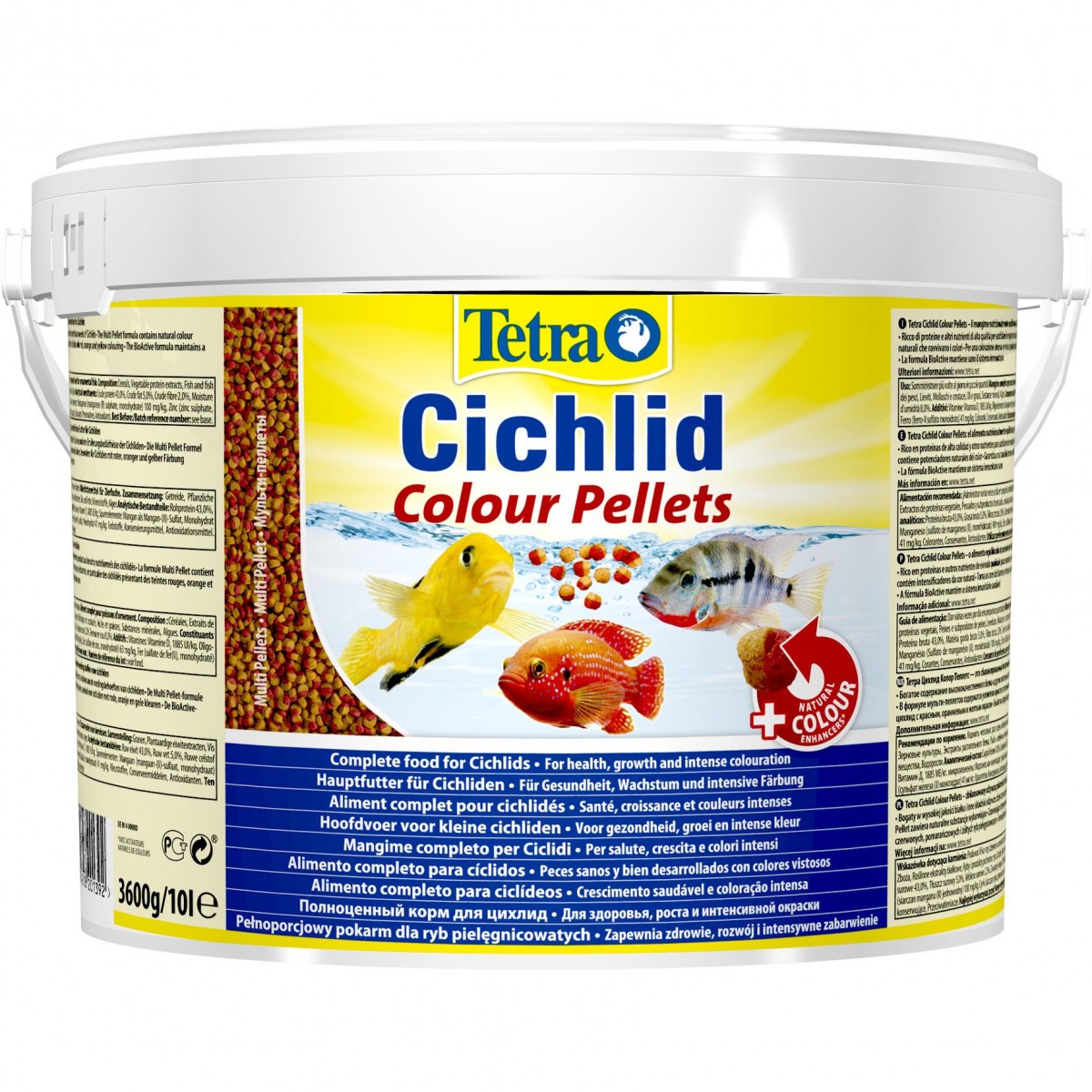 ТЕТРА Tetra Cichlid Colour Pellets Корм для всех видов цихлид для усиления окраса (шарики)