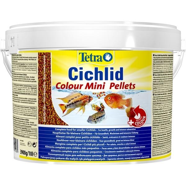 ТЕТРА Tetra Cichlid Colour Mini Корм для всех видов небольших цихлид для усиления окраса (мини-шарики)
