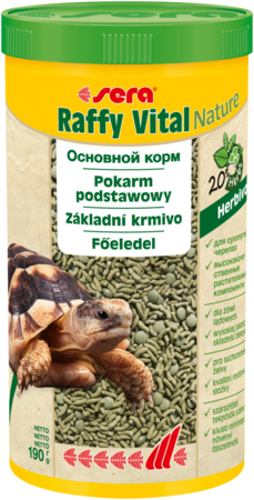 СЕРА SERA Raffy Vital Nature Корм для сухопутных черепах и всех других травоядных рептилий 1 л