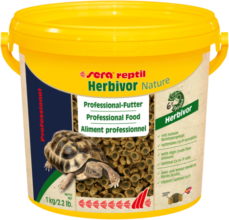 СЕРА SERA reptil Professional Herbivor Nature Корм для всех травоядных рептилий, таких как сухопутные черепахи и игуаны 1 л