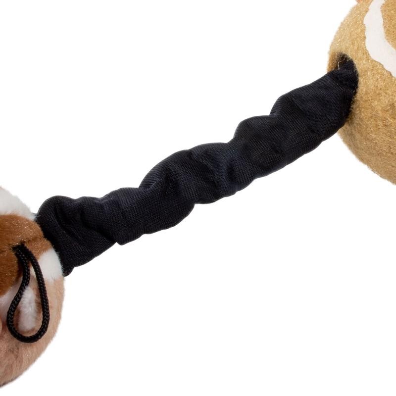 ГИГВИ GIGWI Игрушка для собак DOG TOYS Барсук с 2-мя пищалками, 32 см (арт.75075)