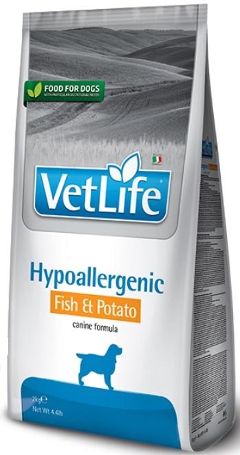 ФАРМИНА Vet Life Dog Hypoallergenic Fish & Potato сухой корм для взрослых собак с пищевой аллергией или пищевой непереносимостью Рыба с картофелем