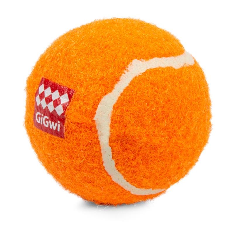 ГИГВИ GIGWI Игрушка для собак DOG TOYS 3 Теннисных мяча с пищалкой 4,8 см (арт.75011)