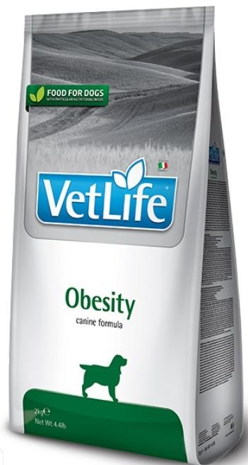ФАРМИНА Vet Life Dog Obesity сухой корм для взрослых собак для снижения избыточного веса и контроля уровня глюкозы в крови