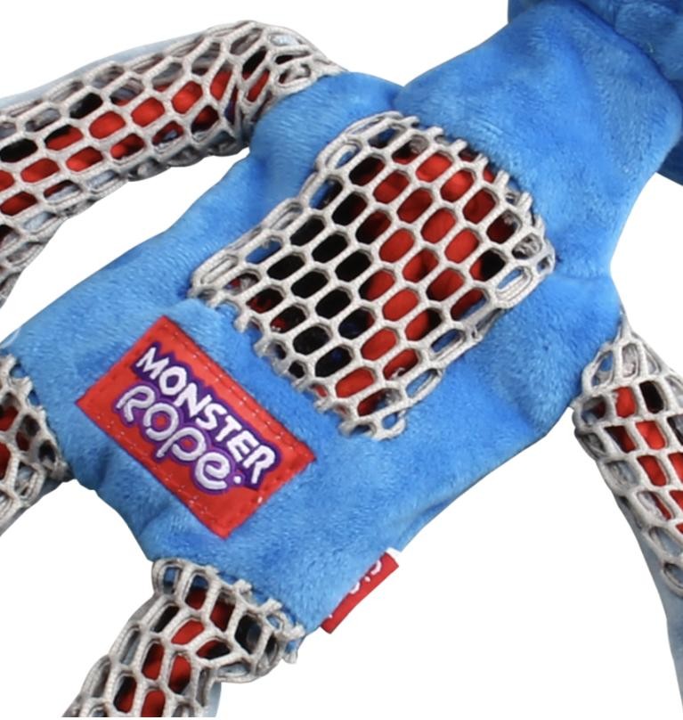 ГИГВИ GIGWI Игрушка для собак MONSTER ROPE Монстр с верёвкой в теле и пищалкой 40 см (арт. 75450)