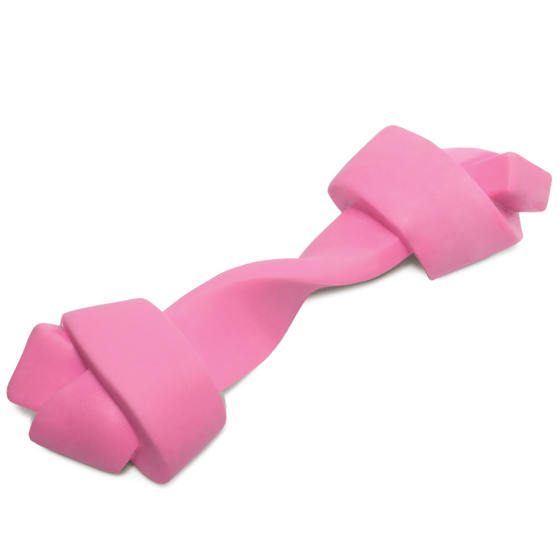 ТРИОЛ Игрушка для щенков из термопластической резины PUPPY Кость узловая розовая 135мм (арт. 12191178)
