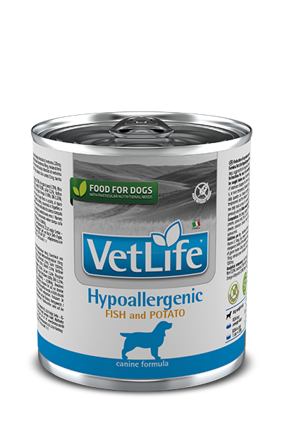 ФАРМИНА Vet Life Dog Hypoallergenic Fish & Potato консервы для взрослых собак с пищевой аллергией или пищевой непереносимостью Рыба