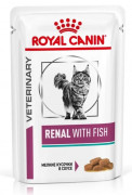 Royal Canin  Renal  пауч 85 гр для кошек при почечной недостаточности с Рыбой в соусе