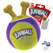 ГИГВИ GIGWI Игрушка для собак JUMBALL Мяч с захватом 18 см Желтый/фиолетовый (арт.75364)