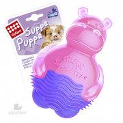 ГИГВИ GIGWI Игрушка для собак SUPPA PUPPA Бегемот с пищалкой 10 см (арт.75425)
