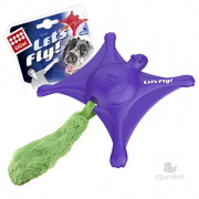 ГИГВИ GIGWI Игрушка для собак LET’S FLY Белка для метания с пищалкой 30 см (арт.75426)
