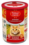 РОДНЫЕ КОРМА консервы для кошек Ягнёнок по-Княжески/ 410 гр