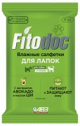 АВЗ FITODOC Влажные салфетки для лап для кошек и собак 15 шт