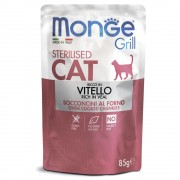 МОНЖ GRILL CAT пауч 85 гр Vitello Sterilised для стерилизованных кошек Итальянская телятина
