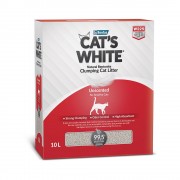 КЭТС ВАЙТ CAT’S WHITE NATURAL BOX Наполнитель для кошачьего туалета комкующийся Натуральный без ароматизатора