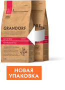 ГРАНДОРФ GRANDORF ADULT MEDIUM/MAXI сухой корм для собак средних и крупных пород Ягнёнок с индейкой