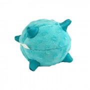 ПЛЭЙЛОДЖИ (PLAYOLOGY) Playology Сенсорный плюшевый мяч для щенков PUPPY SENSORY BALL 11 см с ароматом арахиса, голубой