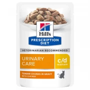 ХИЛЛС Prescription Diet C/D Multicare пауч для кошек для профилактики МКБ с Курицей