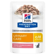 ХИЛЛС Prescription Diet C/D Multicare пауч для кошек для профилактики МКБ с Лососем