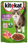 КИТЕКАТ пауч для кошек Ягненок  в соусе 85 гр