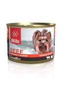 БЛИТЦ BLITZ Sensitive Starter консервы для собак мелких пород всех возрастов Говядина с тыквой