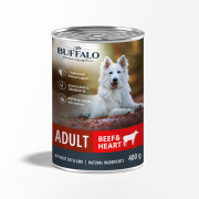 БУФФАЛО MR. BUFFALO Adult консервы для взрослых собак Говядина и сердце