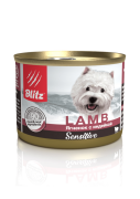 БЛИТЦ BLITZ Sensitive консервы для собак всех пород и возрастов Ягнёнок с индейкой