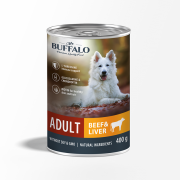 БУФФАЛО MR. BUFFALO Adult консервы для взрослых собак Говядина и печень