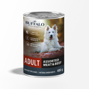 БУФФАЛО MR. BUFFALO Adult консервы для взрослых собак Мясное ассорти с говядиной