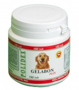 ПОЛИДЕКС (POLIDEX) Gelabon plus витаминный комплекс для собак для профилактики заболеваний хрящевых поверхностей суставов, связок 150 таб.