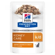 ХИЛЛС Prescription Diet K/D пауч для кошек с почечной недостаточностью с Курицей/ 85 гр