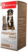АПИСЕННА ГЕПАТОВЕТ для нормализации и улучшения работы печени и желчного пузыря для кошек и собак/100 мл
