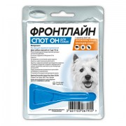 ФРОНТЛАЙН СПОТ-ОН капли для собак (2-10 кг) от блох и клещей S