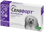 СЕЛАФОРТ Антипаразитарный препарат для собак 2,6 - 5 кг