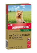 АДВАНТИКС капли для собак (до 4х кг) от блох, клещей и комаров/ 1 пипетка