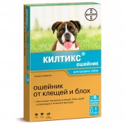 КИЛТИКС Ошейник для собак средних пород от блох и клещей/ 48 см