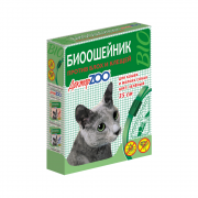 ДОКТОР ЗОО БИОошейник для кошек от блох и клещей Зеленый/ 35 см