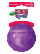 КОНГ KONG игрушка для собак Squezz Crackle хрустящий мячик большой 7 см