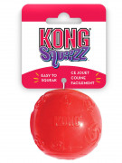КОНГ KONG игрушка для собак Squeezz Ball Medium Сквиз Мячик средний резиновый с пищалкой 6 см