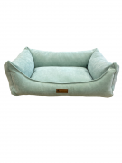 СВ Лежак-диван прямоугольный с бортами, 65*45*15 см, бирюзовый