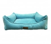 СВ Лежак-диван прямоугольный с бортами, 65*45*15 см, голубой