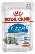 Royal Canin  пауч Indoor Sterilised 7+ для стареющих кошек живущих в помещении кусочки в соусе