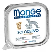 МОНЖ MONOPROTEIN DOG консервы SOLO CERVO для взрослых собак Паштет из оленины 150 гр