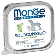 МОНЖ MONOPROTEIN DOG консервы SOLO CONIGLIO для взрослых собак Паштет из кролика 150 гр