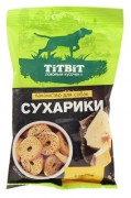 ТИТБИТ Лакомство для собак Сухарики с Сыром 55 гр