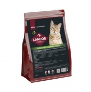 ЛАНДОР (LANDOR) cухой корм для взрослых привередливых кошек с индейкой и ягненком